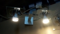 Аплици - лампи за стена 2бр. метал и стъкло и цокъл GU10