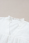 Дамска блуза в бяло с къси бухнали ръкави и бродерия с флорален мотив, снимка 8
