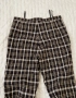 Vintage High Waisted Plaid Capri Pants, снимка 3