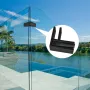 Cokritsm 4 броя скоби за парапет от стъкло към стъкло 10-12 mm, неръждаема стомана 304, 90 градуса, снимка 7
