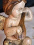 стара дървена статуетка на ангел херувим 29/3, снимка 5