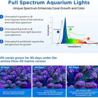 Нова 25W LED светлина за аквариум RF дистанционно затъмняване , снимка 5 - Аквариуми - 42413312