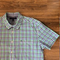 Tommy Hilfiger Мъжка памучна риза каре със стандартна кройка, снимка 4 - Ризи - 41561926