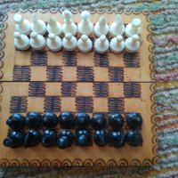 Шах с дървена кутия, снимка 6 - Шах и табла - 41514102