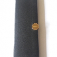калъф за химикалка антика, за едно пишещо средство Лами Lamy, естествена кожа черна Напа, снимка 1 - Други ценни предмети - 36062464