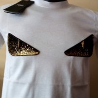Fendi мъжка тениска нова с етикет - бяла, снимка 1 - Тениски - 35843117