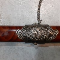 Красива азиатска сабя,меч,ятаган,острие, снимка 3 - Колекции - 39441813
