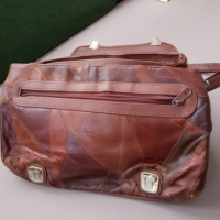 Дамска чанта от естествена кожа+подарък още една чанта от естествена кожа , снимка 2 - Чанти - 44637819