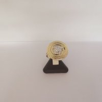 Златен пръстен версаче , снимка 4 - Пръстени - 38865996