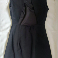 Черна мини рокля, снимка 2 - Рокли - 44794234