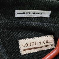  Country club, made in ITALY Мъжко черно палто  , снимка 14 - Палта - 39267518