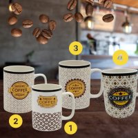 Чаша за кафе и чай COFFEE 1 брой, различни варианти, снимка 1 - Чаши - 44177740