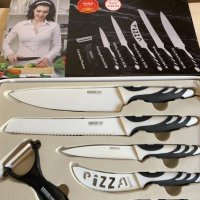 Подаръчен сет,лот,комплект ножове-Swiss Line-5+1 броя, снимка 1 - Прибори за хранене, готвене и сервиране - 42494168