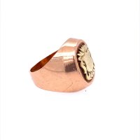 Златен мъжки пръстен 12,14гр. размер:61 14кр. проба:585 модел:20100-1, снимка 3 - Пръстени - 42554786