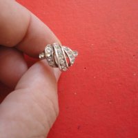 Сребърен пръстен с камъни 925, снимка 2 - Пръстени - 42208630
