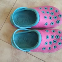 Розово сини детски чехли джапанки тип Crocs, снимка 2 - Детски сандали и чехли - 35873859