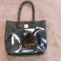 Ted Baker черна лачена чанта , снимка 2 - Чанти - 35669438