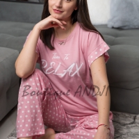 Дамски памучни пижами, снимка 2 - Пижами - 35903575