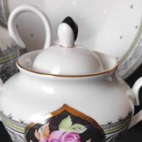 Руски порцелан сервиз за чай ЛФЗ , снимка 4 - Сервизи - 41718969