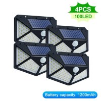 ПРОМО!!Комплект от 4 външни соларни лампи, Най-ново поколение, Водоустойчиви, Супер производителност, снимка 1 - Соларни лампи - 41573929