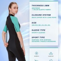 FLEXEL Неопренов водолазен костюм за гмуркане 3 мм, за сърф, плуване, гмуркане - размер S, снимка 3 - Водни спортове - 42340846
