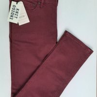 Jack & Jones - Дънки, Slim Fit, размер  W33, цвят Burgunndy.                                     , снимка 1 - Дънки - 39660054