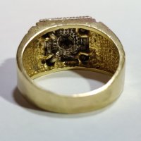 Златен пръстен 14к / 6,55гр, снимка 5 - Пръстени - 41638034