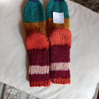 Ръчно плетени детски чорапил Дължина на ходилото 20 см., снимка 1 - Детски якета и елеци - 42254018