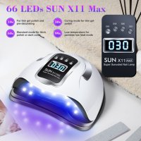 Професионална UV/LED лампа за маникюр  Sun X11 Max - 280W с 66 LED, снимка 2 - Продукти за маникюр - 42317935