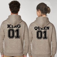 Промо цена Супер качествени Суичъри за семейства и влюбени двойки King Queen 6 модела, снимка 2 - Суичъри - 34566601