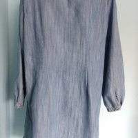 Дънкова рокля тип туника с декорации "Andrea" / голям размер , снимка 6 - Рокли - 42065357