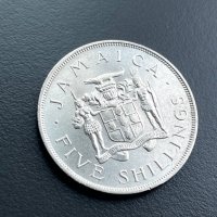 5 шилинга 1966 г, Ямайка - юбилейна монета, снимка 1 - Нумизматика и бонистика - 39006043