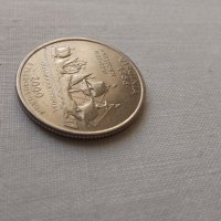четвърт долар на свободата на Съединените американски щати Вирджиния четиристолетия монета , снимка 2 - Нумизматика и бонистика - 42089506