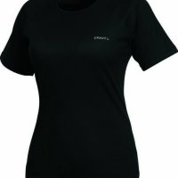 Craft дамска спортна тениска с къс ръкав в черен цвят р-р L, снимка 1 - Тениски - 41335675