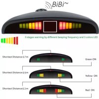 Парктроник с четири датчика и LED дисплей, сив цвят, снимка 2 - Аксесоари и консумативи - 38431616