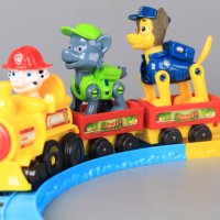 ✨ Весело влакче с два вагона и патрулиращи кученца Paw Patrol   , снимка 3 - Влакчета, самолети, хеликоптери - 44395659