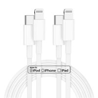 Нови 2 бр.Кабели за бързо зареждане iPhone -2м./USB C към Lightning кабел за iPhone 14 Pro Max , снимка 1 - USB кабели - 41360580