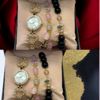 Дамски часовник с аксесоари или пръстен, гривна подарък 🎁 за всяка дама, снимка 3 - Дамски - 44571869