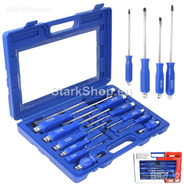  Комплект ударни отвертки 12 части Mar Pol , снимка 1