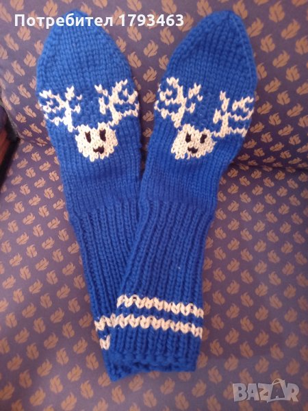 Ръчно плетени коледни чорапи, снимка 1