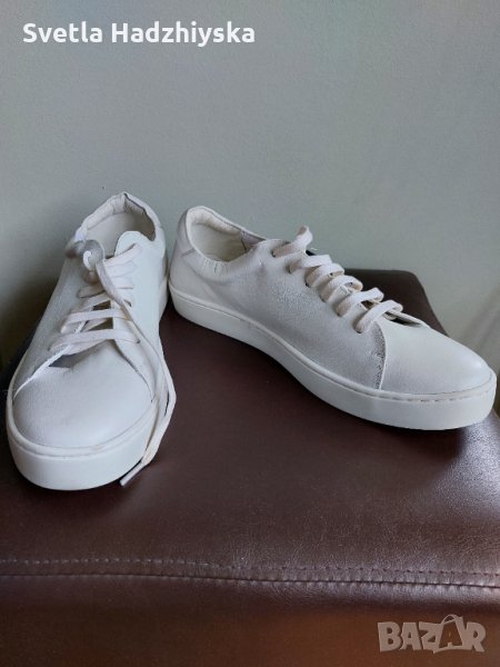 Дамски бели кецове естeствена кожа Reserved, № 40, снимка 1