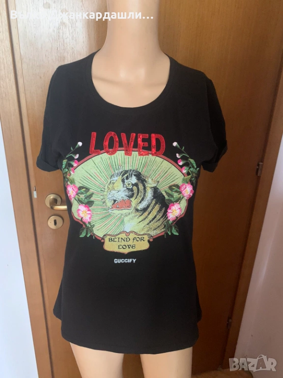 Тениска Gucci с принт, размер L, снимка 1