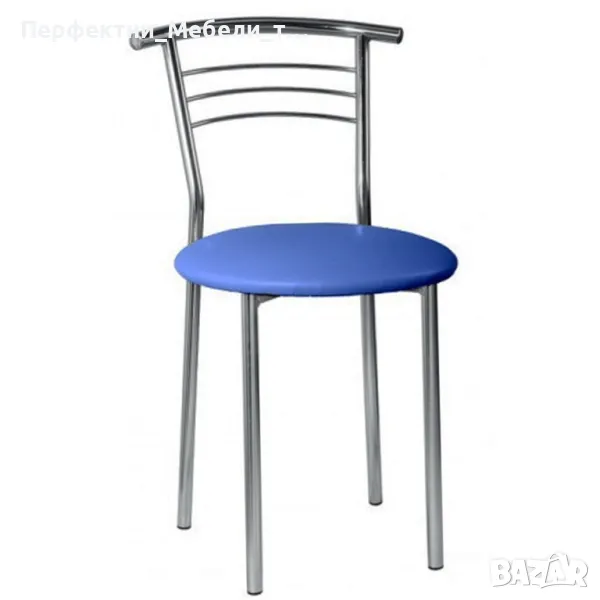 Заведение,кафене,столова,кът за хранене-мебели с хромирана основа, снимка 1