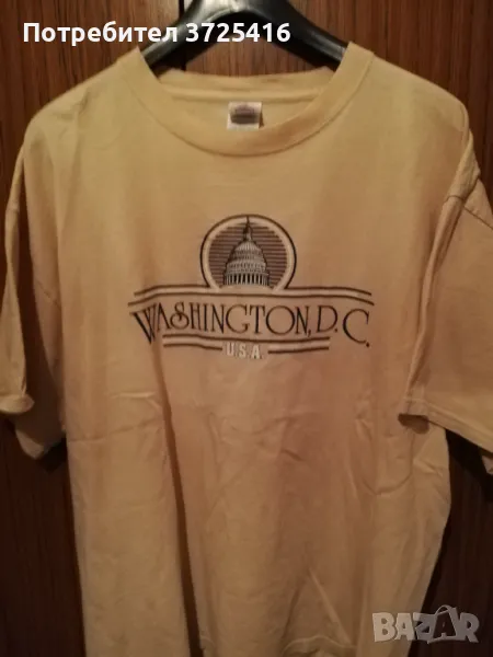 Бежава мъжка блуза-тениска, снимка 1