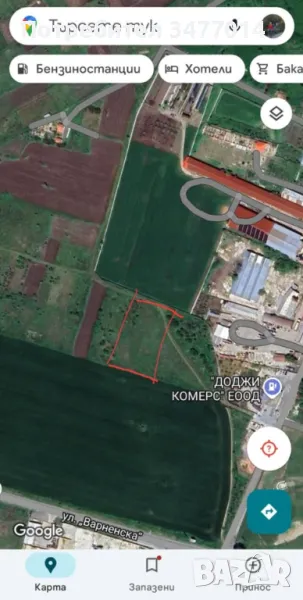 Парцелът е 497м2, град Балчик, кв. Градока, снимка 1