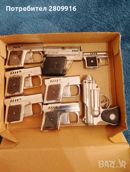 Стари запалки пистолет -8бр., снимка 1