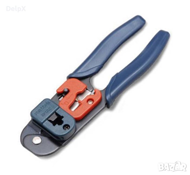 Клещи HT-L2160 за кримпване RJ12 на телефонен кабел 6p/6c, снимка 1