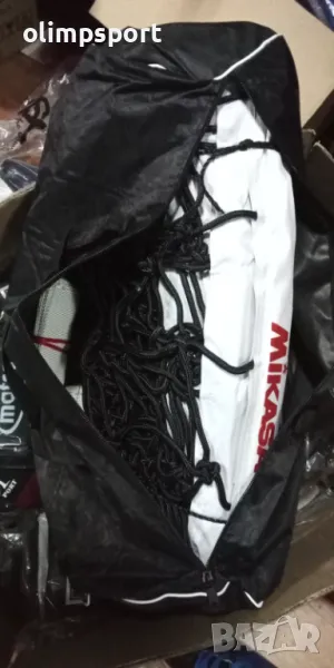 волейболна мрежа нова  с чанта  лого на микаса 4 филета стандартни размери, снимка 1