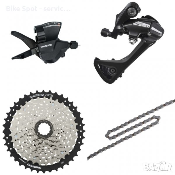 8sp 11-40t Shimano Up-kit group set монтаж скорости, снимка 1