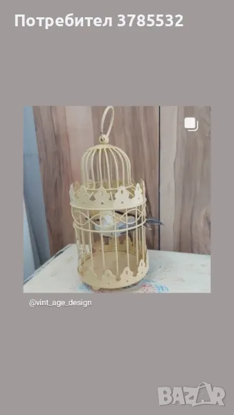 Кафез с птичка , снимка 1